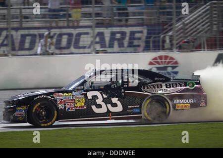 Aug. 31, 2013 - Hampton, GA, U.S. - Hampton, GA - AUG 31, 2013: Kevin Harvick wins the GREAT CLIPS - GRIT CHIPS 300 at the Atlanta Motor Speedway in Hampton, GA Stock Photo