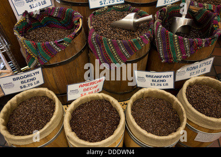 whole bean coffee containers Stock Photo