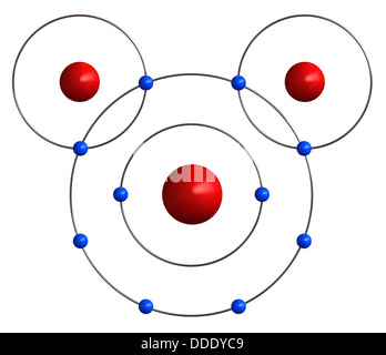 3d Illustration of Water Molecule isolated black background Stock Photo ...