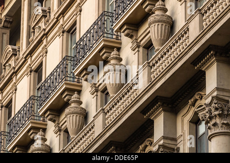 Buildings on the Via Laietana, Bacelona. Spain. Stock Photo