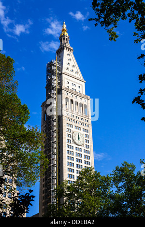 The Metropolitan Life Insurance Tower (Met Life Tower), Manhattan, NYC, USA. Stock Photo