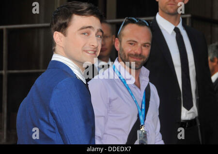 Venice, Italy. 1st Sept. 2013. Actor Daniel Radcliffe attends the 'Kill Your Darlings' Premiere during the 70th Venice International Film Festival at Sala Darsena on September 01, 2013 in Venice, Italy Credit:  Gaetano Piazzolla/Alamy Live News Stock Photo