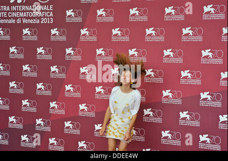 Venice, Italy. 1st Sept. 2013.Actress Lou-Lélia Demerliac attend 'Je M' Appelle Hmmm...' Photocall during the 70th Venice International Film Festival at Palazzo del Casino on September 1, 2013 in Venice, Italy. Credit:  Gaetano Piazzolla/Alamy Live News Stock Photo