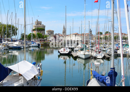Vieux-port Old port in  la Rochelle, Charente Maritime, France Stock Photo