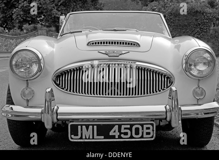Austin Healey 3000 Mk 111. Uk (Black and white) Uk Stock Photo