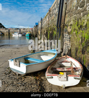 Fishing boats at Newquay in Cornwall Stock Photo
