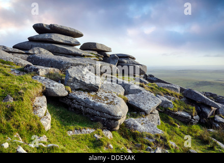 Rough Tor or Roughtor on Bodmin Moor, Cornwall Stock Photo - Alamy