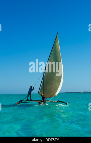 Tanzania, Zanzibar Island, Unguja, Fisher At Jambiani Stock Photo - Alamy