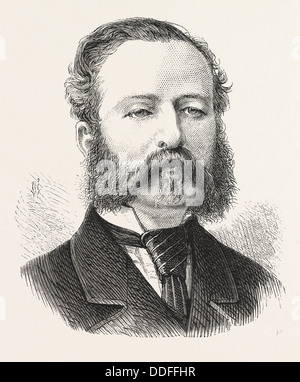 SIR HENRY DRUMMOND WOLFF, K.C.M.G., M.P. FOR CHRISTCHURCH, 1830, an English diplomat and Conservative Party politician Stock Photo