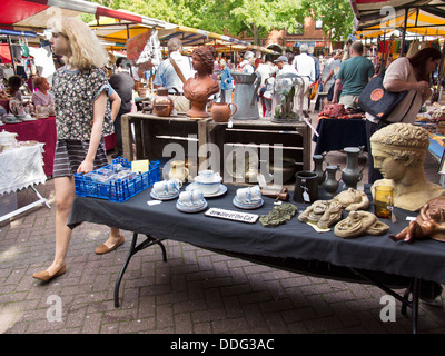 Flea Market in Gloucester Green, central Oxford- at an antique stall Stock Photo