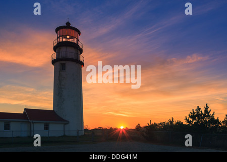 Cape Cod’s oldest lighthouse, locally known as the Highland Light Stock Photo