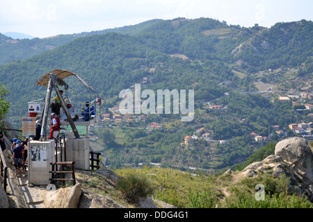 zip wire between two mountains. The Volo dell'Angelo / Flight of the ...
