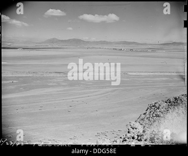 Tule Lake, California. A panoramic view of the agricultrual land which will be cultivated by evacue . . . 537429 Stock Photo