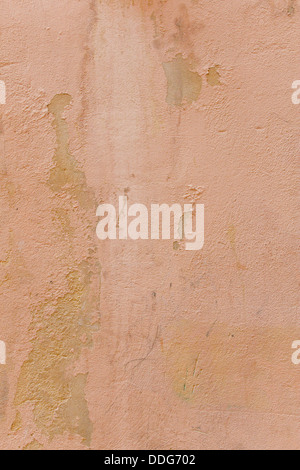 stained wall texture in terracotta color Stock Photo