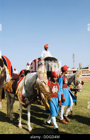 Royal procession during Elephant Festival, Jaipur, Rajasthan, India Stock Photo