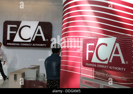 Financial Conduct Authority FCA London offices entrance to Canary Wharf ...