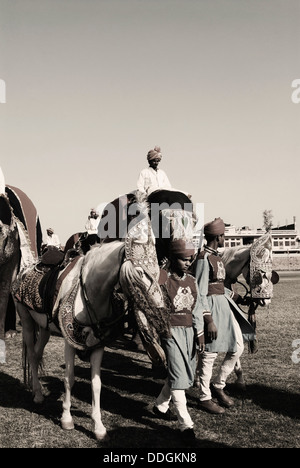 Royal procession during Elephant Festival, Jaipur, Rajasthan, India Stock Photo