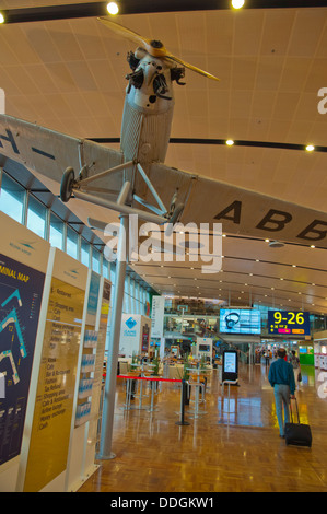 Terminal 2 departurs area Helsinki-Vantaa airport Vantaa Finland northern Europe Stock Photo