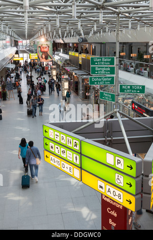 signs at Terminal A, Tegel Airport, Berlin, Germany Stock Photo