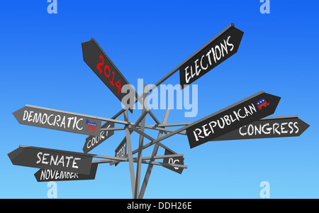 election 2014 choice conceptual post Stock Photo