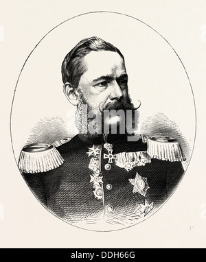 FRANCO-PRUSSIAN WAR: LIEUTENANT GENERAL GEORGE FREDERICK ALFRED VON FABRICE, MINISTER OF THE WAR OF SAXONY AND GOVERNOR GENERAL Stock Photo