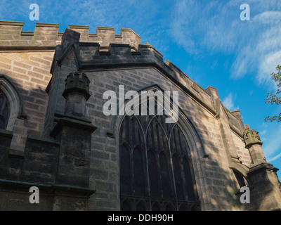 Stained Glass window at St Peters Church in Belper, Derbyshire, United Kingdom, UK Stock Photo