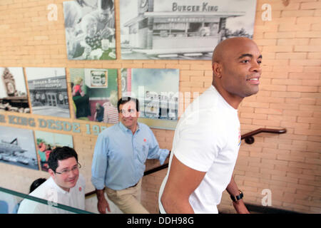 Sao Paulo, Brazil. 02nd Sep, 2013. MMA fighter, Anderson Silva, former middleweight champion of the UFC, attends a promotional event of Burger King in west Sao Paulo, southeastern Brazil, on September 2, 2013. PHOTO: ROBSON FERNANDJES/ESTADAO CONTUEUDO Credit:  dpa picture alliance/Alamy Live News Stock Photo