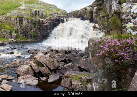 Cauldron Snout Waterfall Upper Teesdale County Durham UK Stock Photo