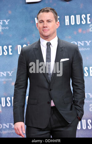 Berlin, Germany. 02nd Sep, 2013. Channing Tatum attends to the premiere of his new movie 'White House Down' at the Sony Center in Berlin. September 2nd, 2013. © dpa picture alliance/Alamy Live News Stock Photo