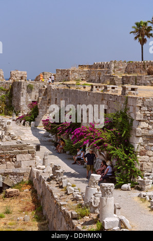 Interior of the Kos City Fortress, Kos Island, Dodecanese Island group, Greece. Stock Photo