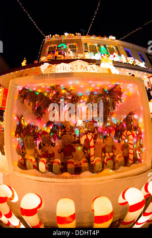 34th street lights in Hampden, Baltimore Stock Photo