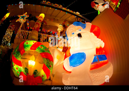 34th street lights in Hampden, Baltimore Stock Photo