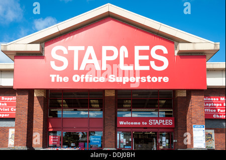 Staples store, UK. Stock Photo