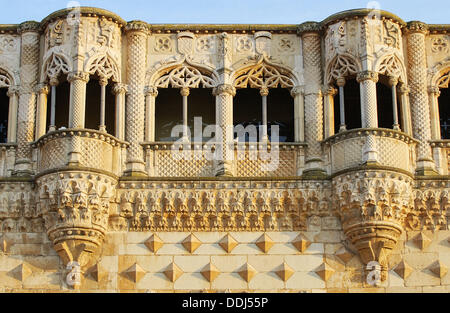 Palacio del Infantado (1480-83) by Juan Guas. Guadalajara. Spain Stock ...