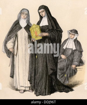 Augustinian Nun's Dress, Late 18th Century, Illustration, The History ...