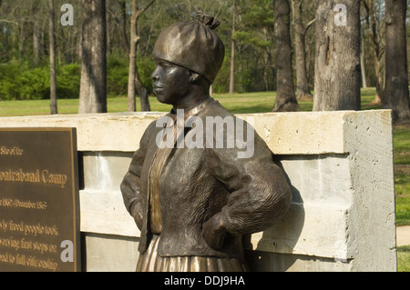 Statue of a freed slave woman at Union Army's Contraband Camp in Corinth MS, 1862-1864. Digital photograph Stock Photo