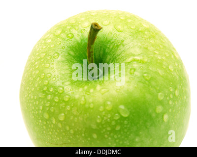 green apple isolated on white Stock Photo