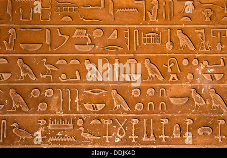 Tomb of Idu, top official -hieroglyphics, The Giza Necropolis, Cairo, Egypt, Africa Stock Photo