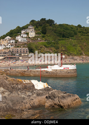 Harbour entrance Looe Cornwall England UK Stock Photo