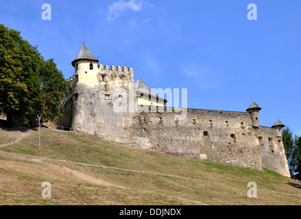 Medieval castle in Stara Lubovna, Slovakia, built in 14th century Stock Photo