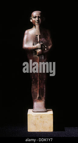 Egypt, Egyptian.The creator god Ptah with in his hands the gods staff ...