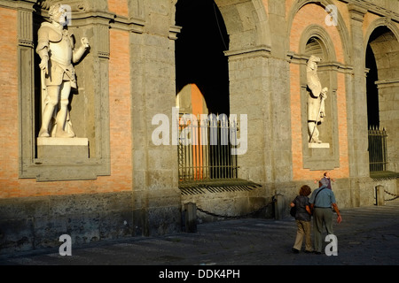 Italy, Campania, Naples, Plebiscito square Stock Photo