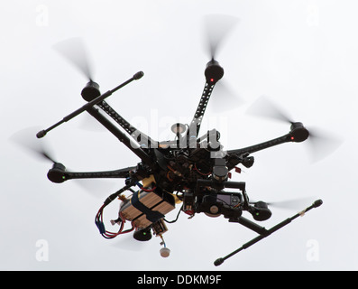 Remote control helicopter with camera Stock Photo