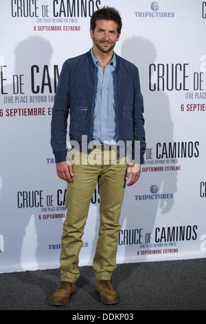 Madrid, Spain. 4th September 2013. Bradley Cooper attends 'The Place Beyond The Pines' photocall at Santo Mauro Hotel on September 4, 2013 in Madrid (Credit Image: Credit:  Jack Abuin/ZUMAPRESS.com/Alamy Live News) Stock Photo