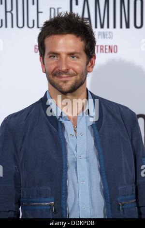 Madrid, Spain. 4th September 2013. Bradley Cooper attends 'The Place Beyond The Pines' photocall at Santo Mauro Hotel on September 4, 2013 in Madrid (Credit Image: Credit:  Jack Abuin/ZUMAPRESS.com/Alamy Live News) Stock Photo