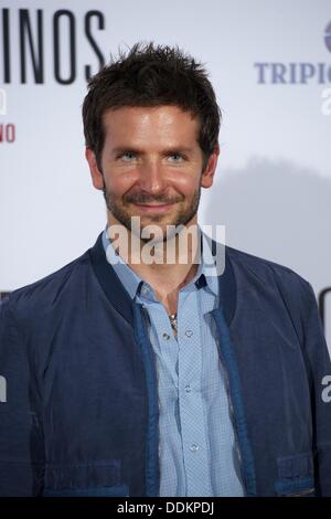 Madrid, Spain. 4th September 2013. Bradley Cooper attends 'The Place Beyond The Pines' photocall at Santo Mauro Hotel on September 4, 2013 in Madrid (Credit Image: Credit:  Jack Abuin/ZUMAPRESS.com/Alamy Live News) Stock Photo