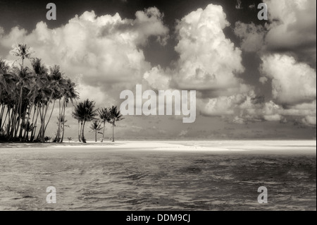 Small island in Bora Bora. French Polynesia Stock Photo