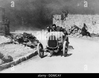 Louis Chiron driving a Bugatti at the Castellane Hill Climb, Provence, France, 1925. Artist: Unknown Stock Photo