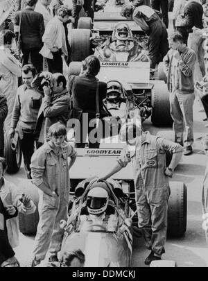Starting Grid, British Grand Prix, Silverstone, Northamptonshire, 1971. Artist: Unknown Stock Photo