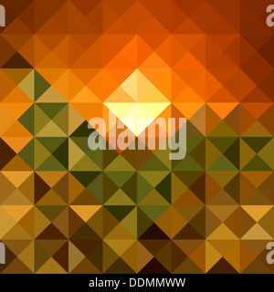 Abstract fall season geometric seamless pattern background. EPS10 Vector file in layers for easy editing. Stock Photo